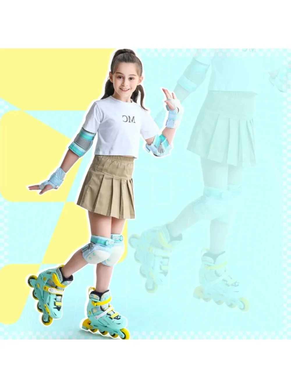 6-in-1 Protective Gear Set for Kids & Adults | Knee Pads, Elbow Pads, Wrist